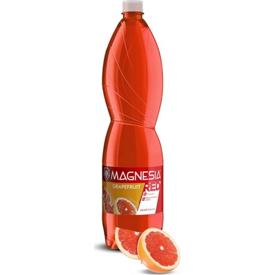 Magnesia Red jemně perlivá minerální voda Grapefruit 6 x 1,5 l