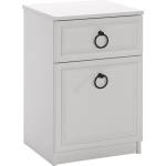 Adore Furniture Нощно шкафче 63x40 см бял (AD0024)