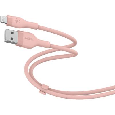 BOOST CHARGE Flex Silicone cable USB-A to Lightning - 1M - Pink (CAA008bt1MPK)