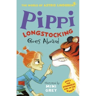 Pippi Longstocking Goes Aboard - Astrid Lindgren, Mini Grey ilustrácie