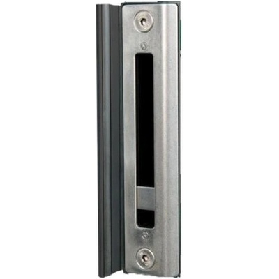 LOCINOX SHKM 9005 - dorazová lišta pre zadlabávací zámok H-METAL, pre profil 40 až 60 mm, pre kovové krídlové bránky, čierna SHKM_9005