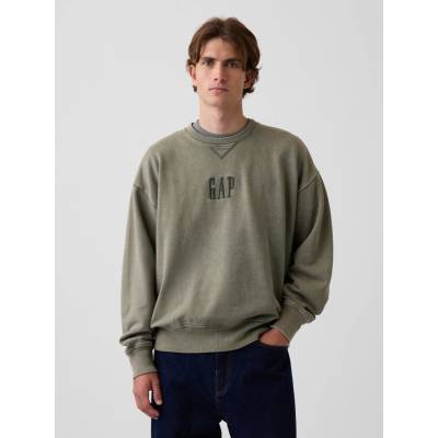 GAP Oversize pánska mikina s logom kaki