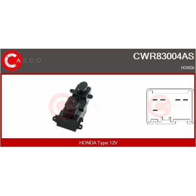 Spínač, zvedací zařízení oken CASCO CWR83004AS