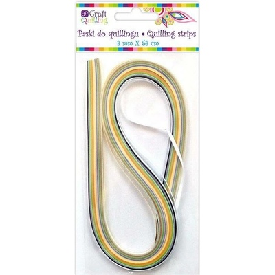dpCraft Pásky na quilling 3mm, 100ks, základní (18 barev) (QGPQ-006)