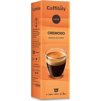Caffitaly s krémovou kávou Cremoso 10 kusov