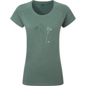 Mountain Equipment Дамска тениска Mountain Equipment Women's Mountain Flower Tee T-shirt - Sage - размер 34 (EU) (916-5950-0311)