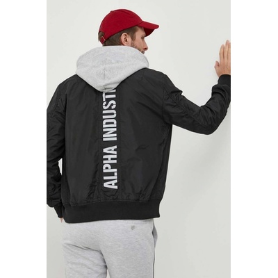 Alpha Industries bunda pánska čierna prechodná