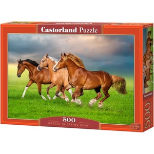Castorland Пъзел Castorland от 500 части - Препускащи коне (B-54084)