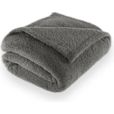 Tiseco Home Studio Sivá deka z mikroplyšu Cocoon 150x200