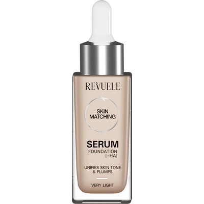 Revuele Serum Foundation [+HA] hydratačný make-up pre zjednotenie farebného tónu pleti Very Light 30 ml