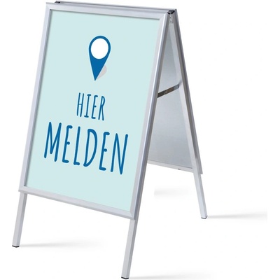 Jansen Display Set reklamního áčka A1, Přihlášení, modrý, holandsky, 639 x 1094 mm – Hledejceny.cz