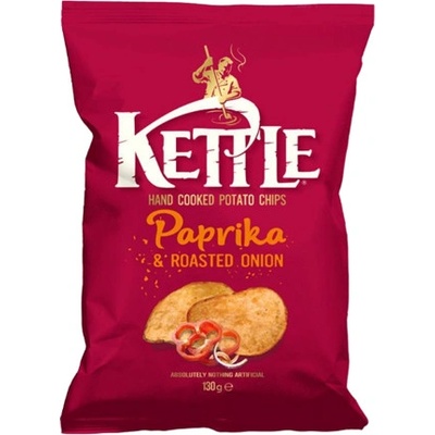 Kettle chipsy s příchutí papriky a pečené cibulky 130 g