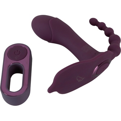 Beau Coeur Ariva - 3в1 вибратор за бельо (лилав)