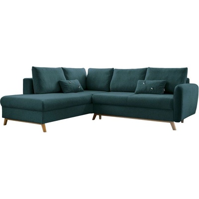 Miuform Тюркоазен ъглов разтегателен диван ляв ъгъл, Scandic Lagom - Miuform (Lagom HAEECL-2QBKR MAS408)