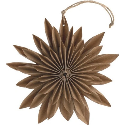 Storefactory Scandinavia Vánoční papírová hvězda Buared Brown 15 cm