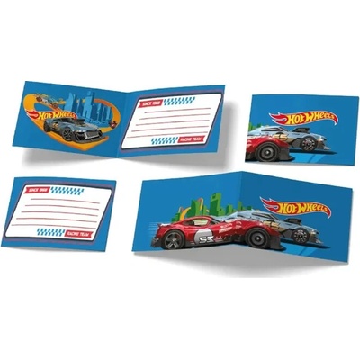 Party pozvánky Hot Wheels 6ks