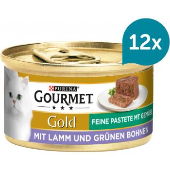Gourmet Gold jemná s jehněčím masem a zelenými fazolkami 12 x 85 g