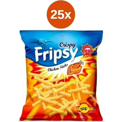 Fripsy crispy tyčinky kuřecí 25x 50 g
