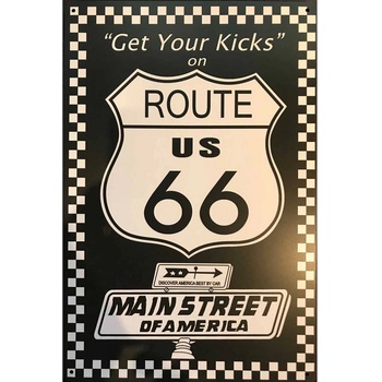 Ceduľa Route 66 Us