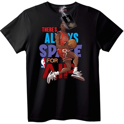 NOONEBRAND Тениска NBA Air Jordan - L, Black