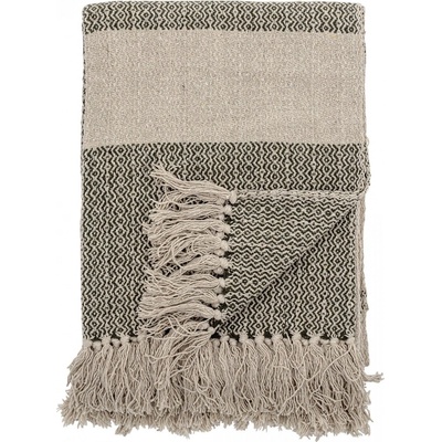 Bloomingville přehoz na postel Bavlnený Green Recycled Cotton 160 x 130 cm