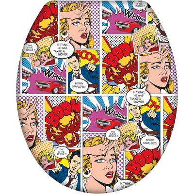 WENKO Лесно затваряща се тоалетна седалка Pop Art, 45 x 37, 5 cm - Wenko (22797100)