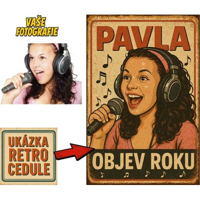 Retro cedule - Zpívání - Plech - hliníkový sendvič / A4 (20x30cm) – Hledejceny.cz