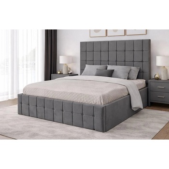 Тапицирана спалня Regal Сив 160/200
