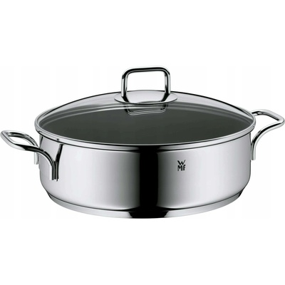 WMF SELECTIT! PLOCHÝ HRNEC S VÍČKEM 28 CM 5 L 18/10 NEREZOVÁ OCEL