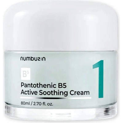 Numbuzin - No.1 Pantothenic B5 Active Soothing Cream upokojujúci krém na tvár 80 ml