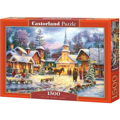 Castorland Zasněžená vánoční vesnička 1500 dielov