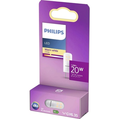 Philips LED 76791400 LED F A G GY6.35 pinová objímka 1.8 W = 20 W teplá biela