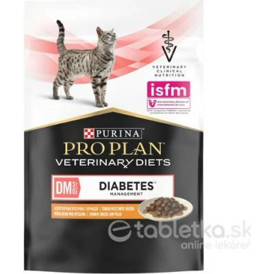 Purina ProPlan Veterinary Diets Cat DM St/Ox Diabetes Management Kuracia 10 x 85 g