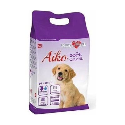 Aiko Soft Care Podložka absorbčná pre psov 60x58 cm 50 ks