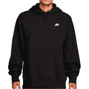 Nike Мъжки суичър Nike Club Basketball Pull-Over Hoodie - Black / Black / White (017-4209-0114)
