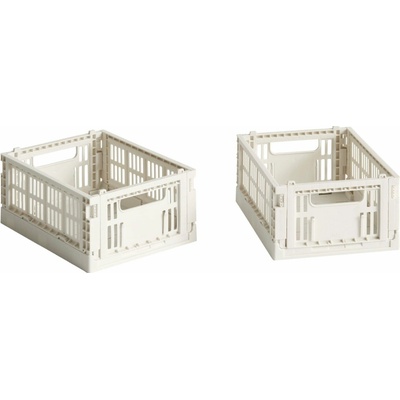 HAY Úložný box Colour Crate Mini set bílá 2 ks