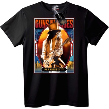 NOONEBRAND Тениска Guns N' Roses Paradise City - 2XL, Black