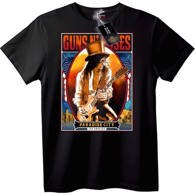 NOONEBRAND Тениска Guns N' Roses Paradise City - 2XL, Black
