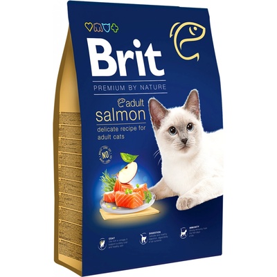 Brit Premium by Nature Cat Adult Salmon 8 kg – Zboží Mobilmania