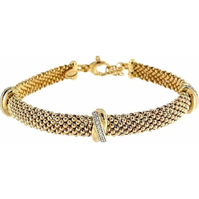 INFINITYSILVER Luxusní pozlacený náramek s ozdobami SB23169018+