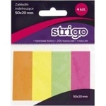 Strigo Sticky notes 50x20mm 200K neon STRIGO