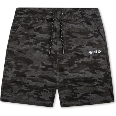 Wolf T2338 chlapčenské kraťasy šedá / maskáč