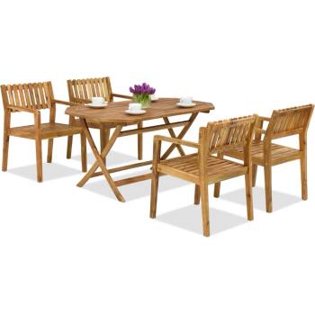 Image 1 of Garden Point Дървени градински мебели Laos/Timor 4 Garden Point (GAP148_4xGAP353)