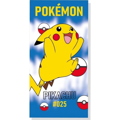 Sahinler Plážová osuška Pokémon Pikachu 025 70 x 140 cm