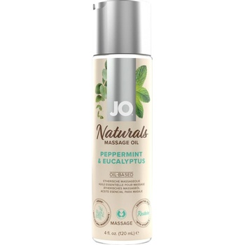 ostatní System JO - Naturals Massage Oil Peppermint & Eucalyptus 120 ml