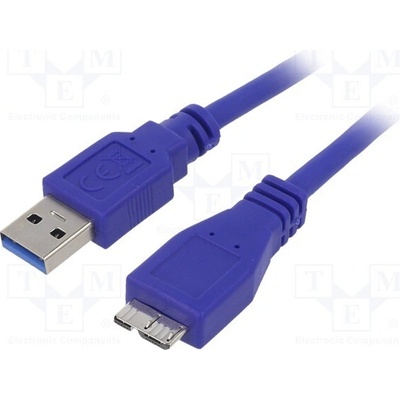 Gembird CCP-MUSB3-AMBM-6 USB 3.0, USB A vidlice, USB B, micro vidlice, 1,8m, modrý