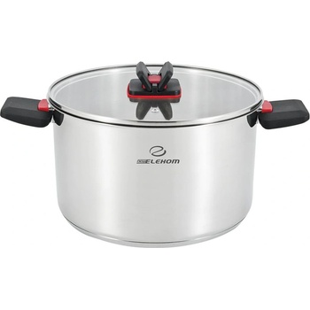 Elekom Тенджера ЕК-2012nw, 3, 6 л. , Иновативни сгъваеми дръжки за пестене на пространство, Индукционно дъно (ek-2012nw)