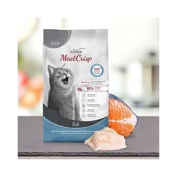 PLATINUM Пълноценна суха храна за котки Platinum MeatCrisp Adult Fish с 82% Прясна риба