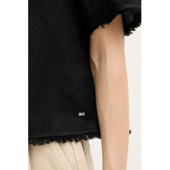 Tommy Hilfiger риза дамска с лен (WW0WW48924)