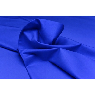 MADE IN ITALY Látka bavlna azurovo modrá Made in Italy Šírka 140 cm Kráľovská modrá